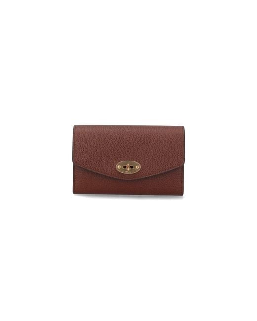 Mulberry Purple Bovine Leather Wallet