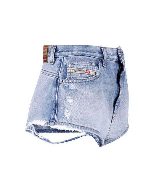 DIESEL Blue Denim Shorts De-Lunar