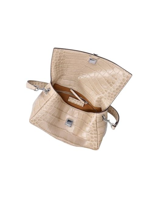 Tory Burch White Lamb Leather Shoulder Bag For