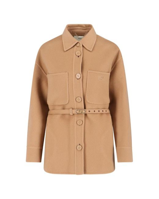 Fendi Natural Cashmere Shirt Jacket