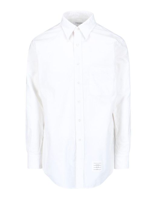 Camicia Classica di Thom Browne in White da Uomo