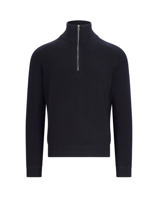 Moncler Blue Turtleneck Sweater for men