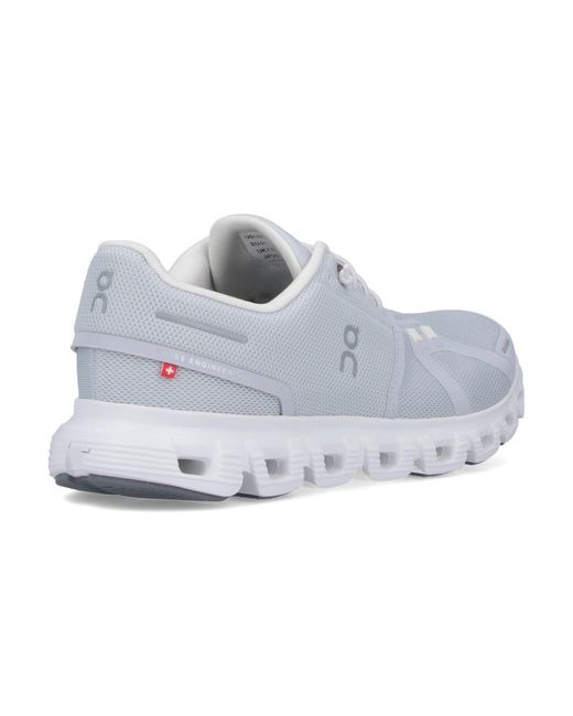 On Shoes White "Cloud 6" Sneakers for men