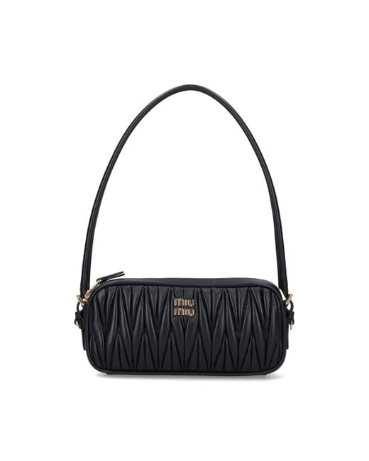 Miu Miu Black Logo Pouch
