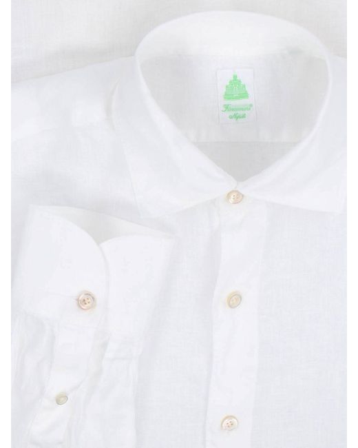 Finamore 1925 White Shirt "Gaeta" for men