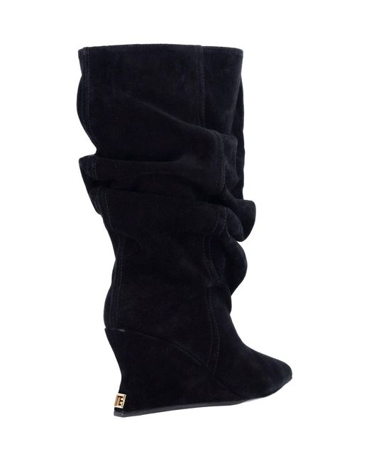 Balmain Black 100% Calf Leather Boots