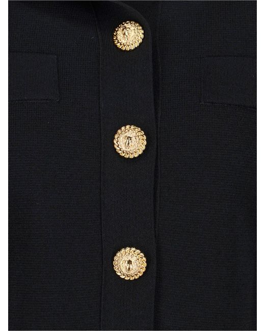 Balmain Black Caridgan Crop