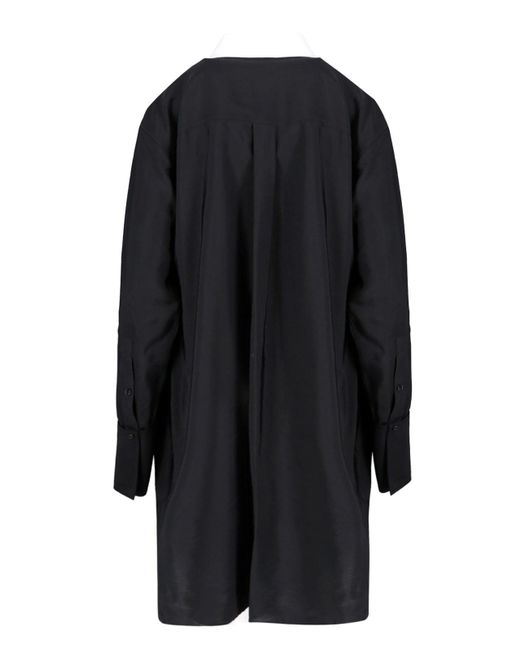 Loewe Black Mini Chemisier Dress