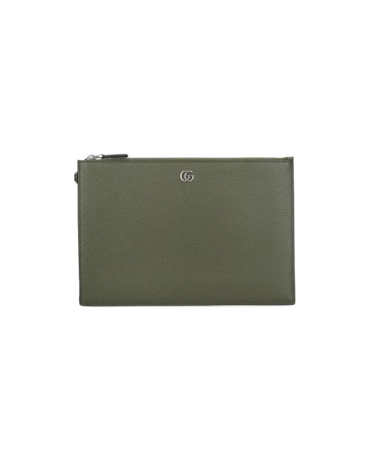 Gucci Green Logo Pouch for men