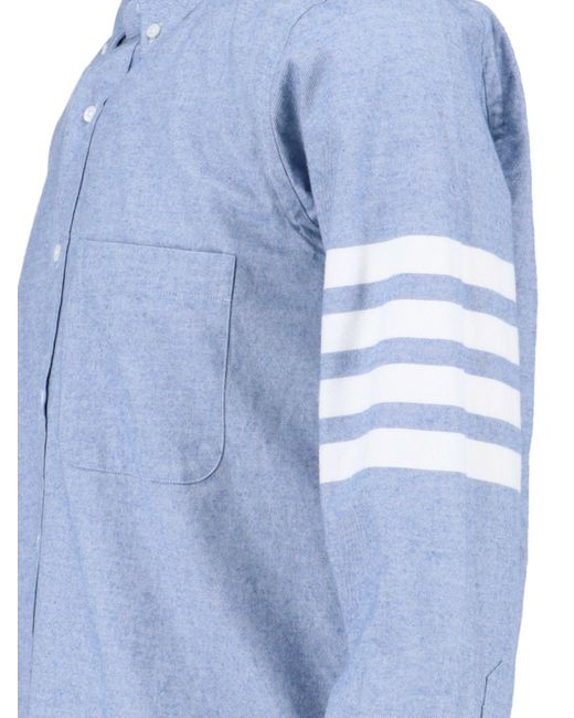 Camicia "4-Bar" di Thom Browne in Blue da Uomo