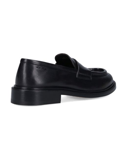 Alexander Hotto Black Classic Loafers