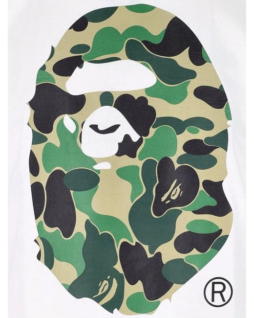 A Bathing Ape Blue Iconic Ape Graphic 100% Cotton T-Shirt for men