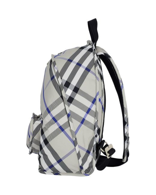 Burberry Gray 'shield' Backpack for men