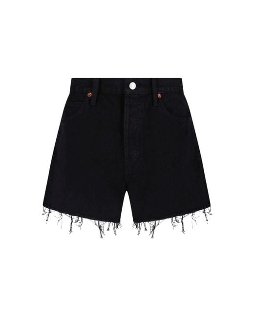 Re/done Blue Denim Shorts