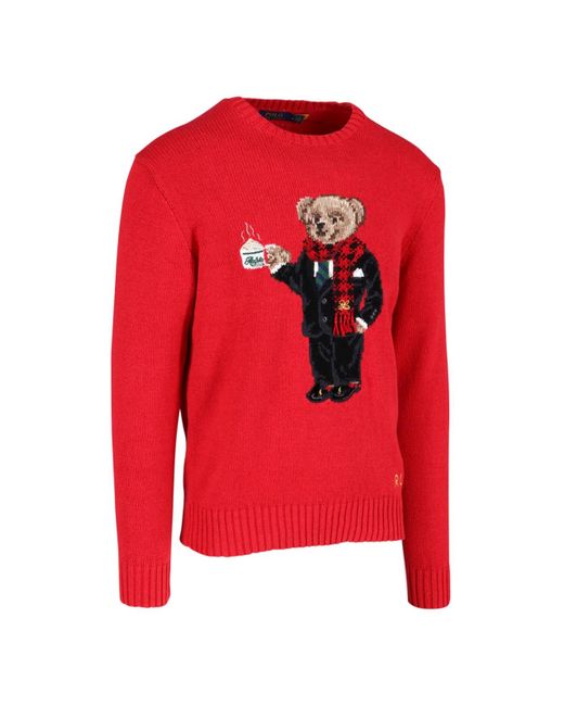 ralph lauren men's polo bear sweater