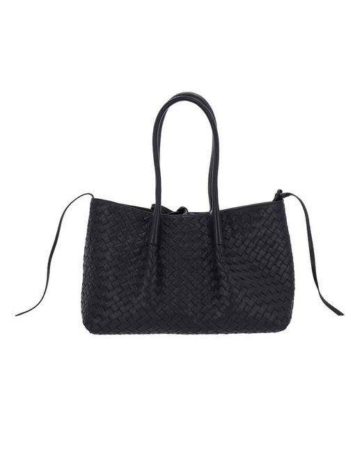 Bottega Veneta Black Medium Reversible Handbag "Pinacoteca"