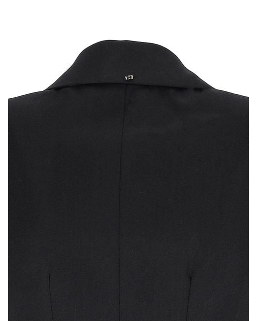 Sportmax Black Danzica Double-Breasted Blazer