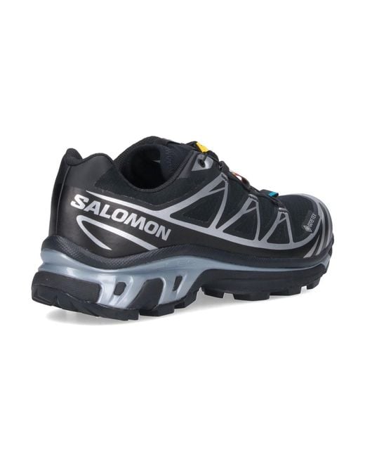 Salomon Black Trail-Inspired Sneakers With Textile Lining And Rubber Outsole