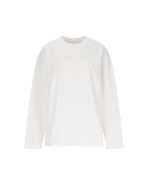 Jil Sander White Logo T-Shirt