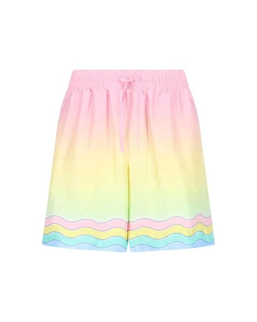 Casablanca Pink For The Love Of Dance Silk Shorts for men
