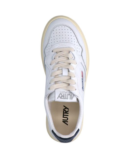 Autry White Medalist 01 Low Sneakers