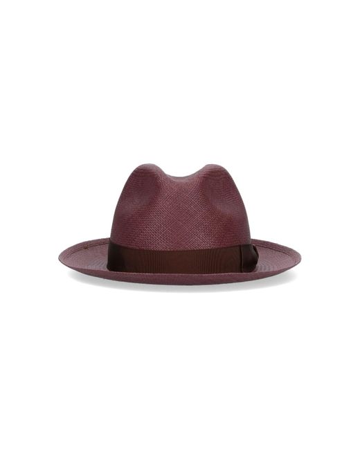 Cappello "Panama" di Borsalino in Purple da Uomo
