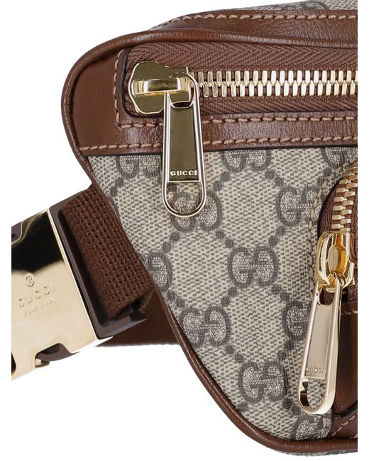 Gucci Brown 'Gg' Belt Bag for men