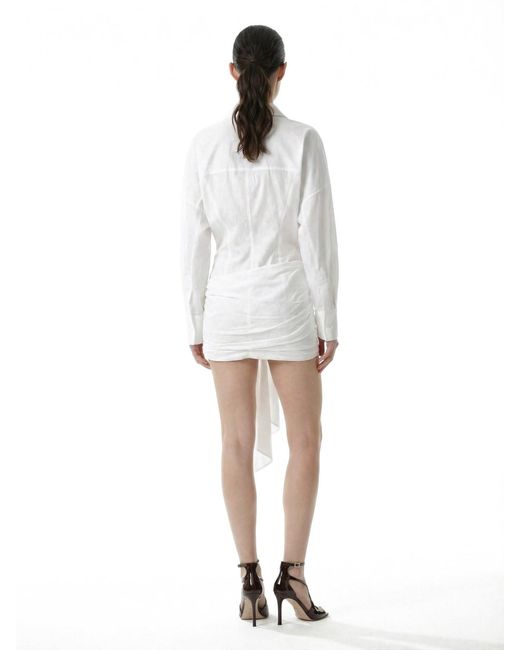 The Attico White Dresses Cotton