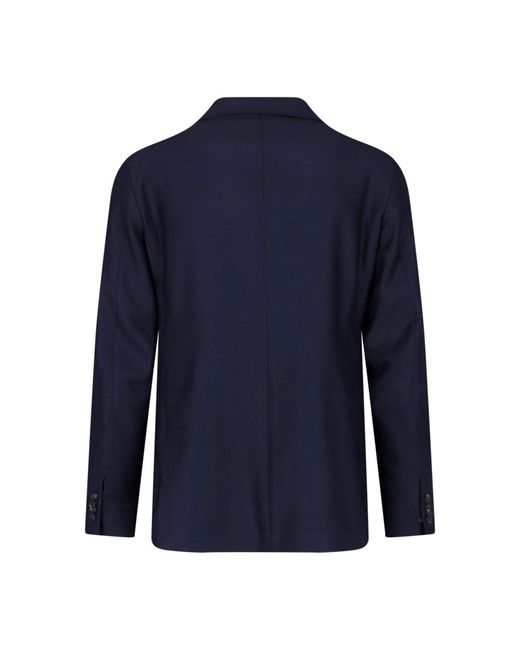 Tagliatore Blue Single-Breasted Blazer for men