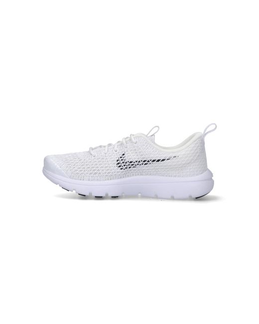 Comme des Garçons White Low-Profile Sneakers With Subtle Textured Upper for men