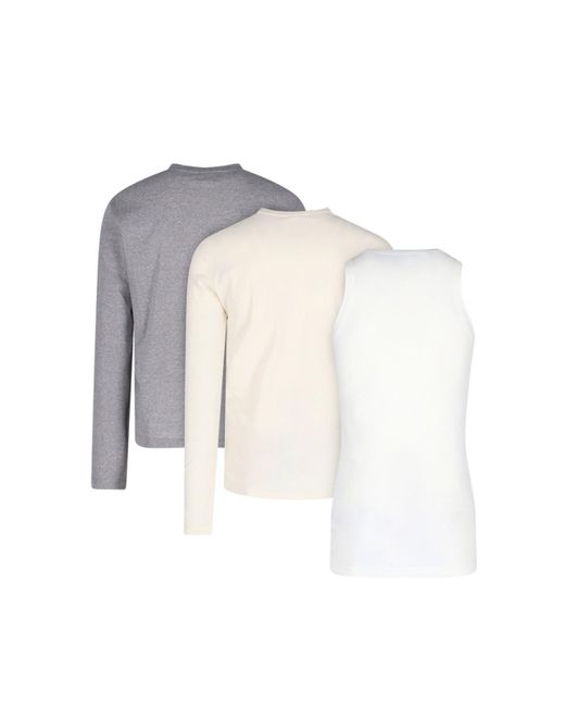 Set 2 Magliette E Tank Top di Jil Sander in White da Uomo