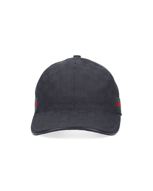 Gucci Blue Logo Baseball Hat for men