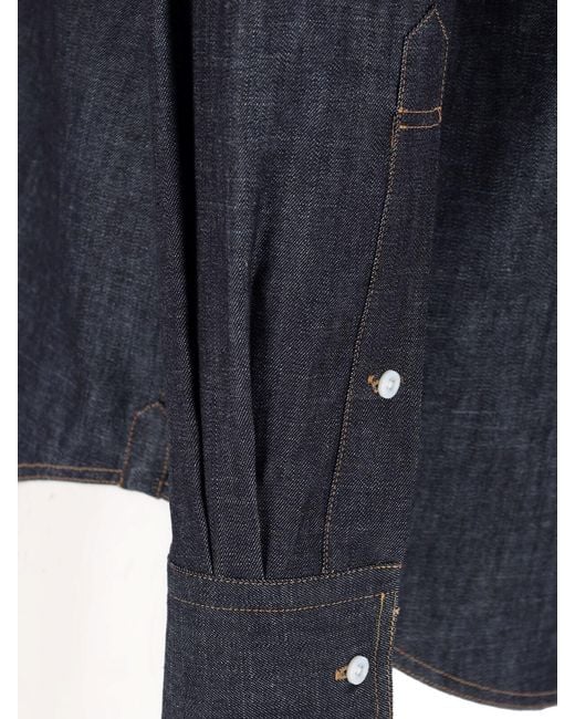 Thom Browne Blue Shirts Cotton for men