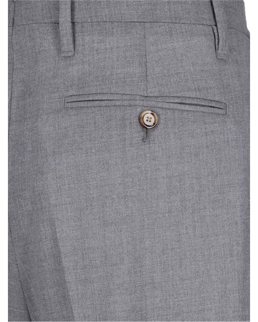 Lardini Gray Straight Pants for men