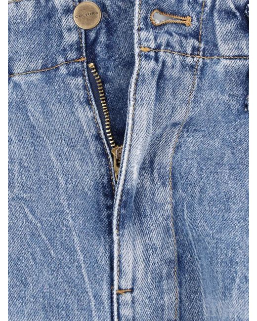 Cultura Blue Denim Shorts for men