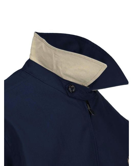 Polo Ralph Lauren Blue Structured Front Button Jacket With Pointed Collar for men