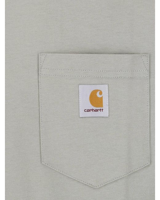 Carhartt Gray T-Shirt "Pocket" for men