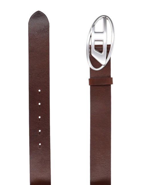 DIESEL Brown Belts Leather for men