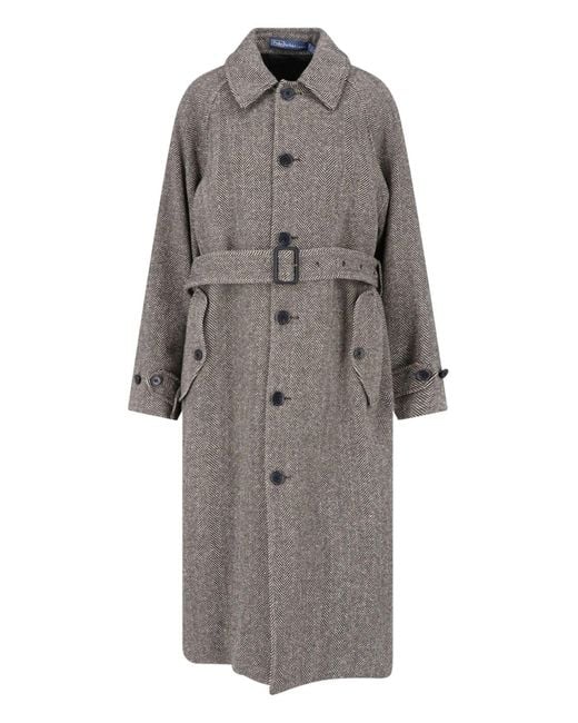 Polo Ralph Lauren Gray Wool Blend Coat