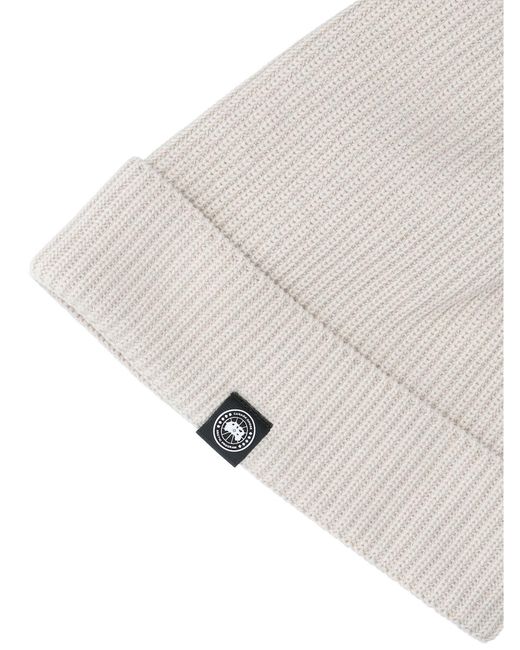 Canada Goose White Hats Cotton for men