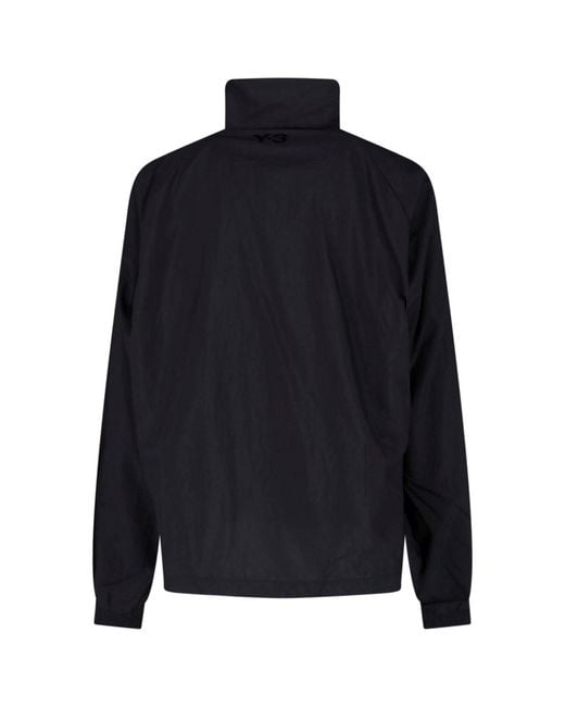 Y-3 Blue Gradient 3 Stripes Zip-Through Knit Sweatshirt for men