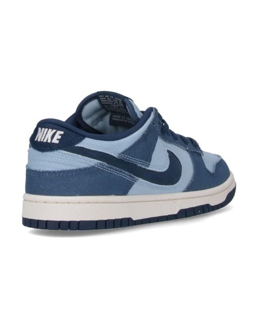 Nike Blue Dunk Low Retro Sneakers for men