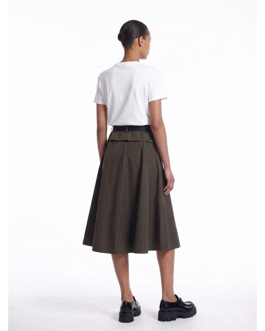 Prada Brown Technical Canvas Skirt