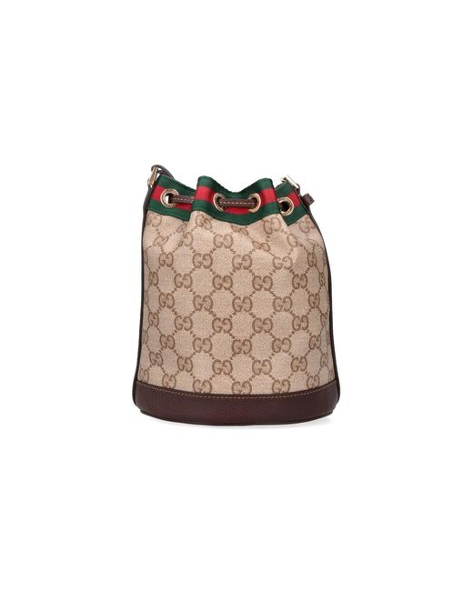 Gucci Natural Mini Bucket Bag "Web"