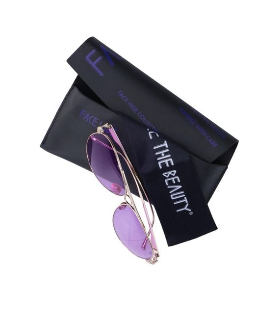 Facehide Purple Sunglasses "Hunter" for men
