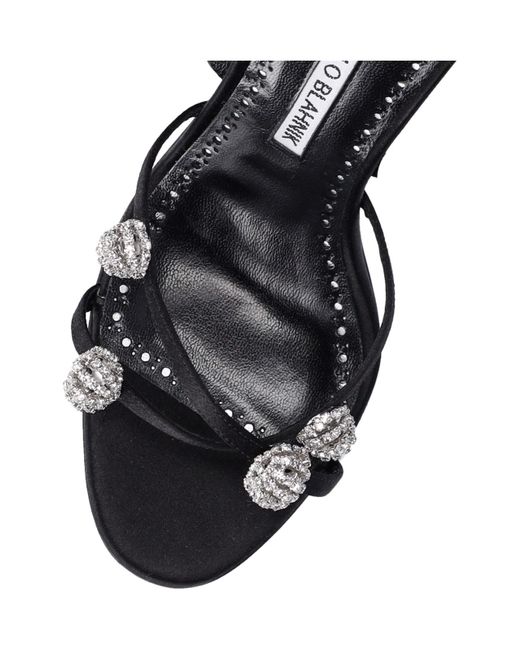 Manolo Blahnik White 'Elsaka' Sandals