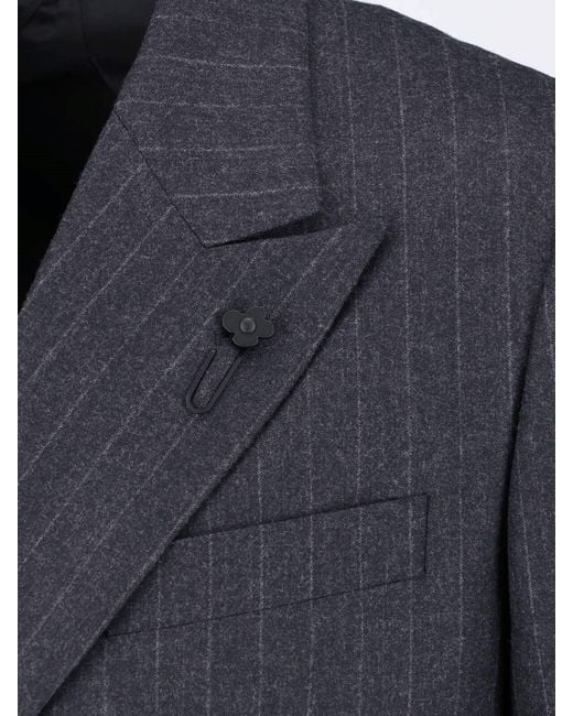 Lardini Blue Double-Breasted Suit for men