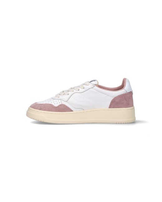 Sneakers Low "Medalist" di Autry in Pink