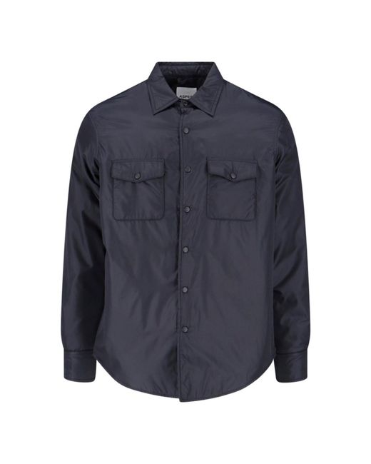 Aspesi Blue 100% Polyamide Shirt for men