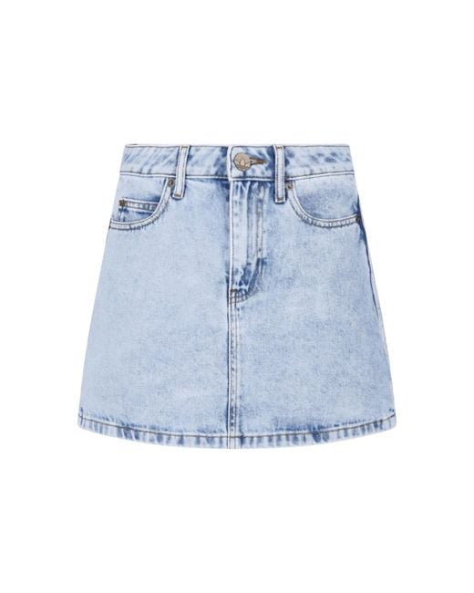 Adidas Blue Denim Mini Skirt